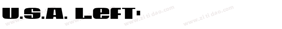 U.S.A. Left字体转换
